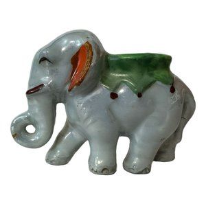 Parade Elephant Toothpick Holder Mini Vase Taper Holder Vintage